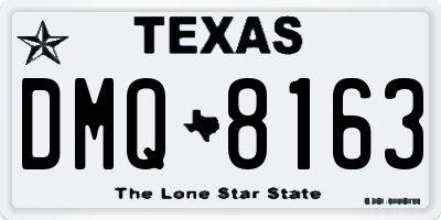 TX license plate DMQ8163