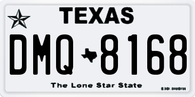 TX license plate DMQ8168