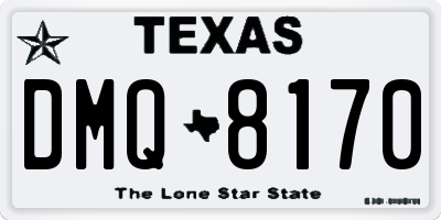 TX license plate DMQ8170