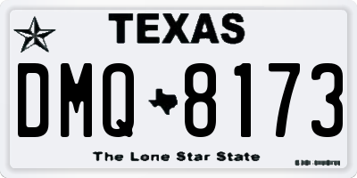 TX license plate DMQ8173