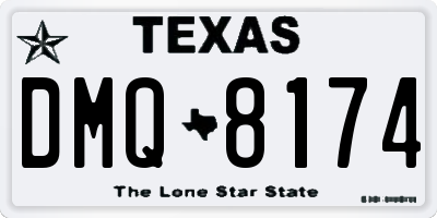 TX license plate DMQ8174