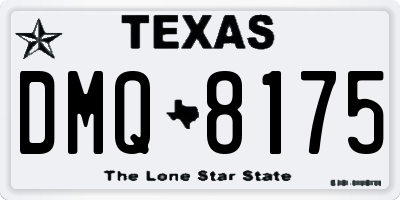 TX license plate DMQ8175