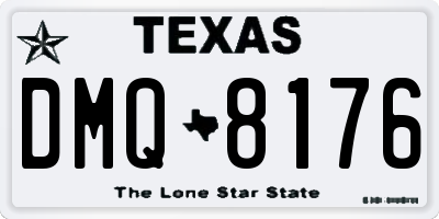 TX license plate DMQ8176