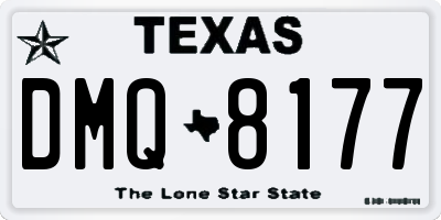 TX license plate DMQ8177