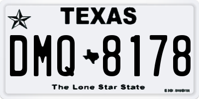 TX license plate DMQ8178