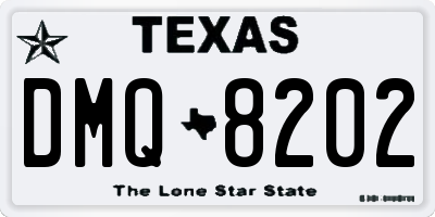 TX license plate DMQ8202