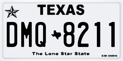 TX license plate DMQ8211