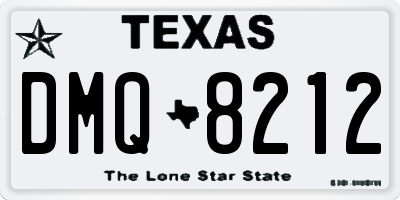 TX license plate DMQ8212