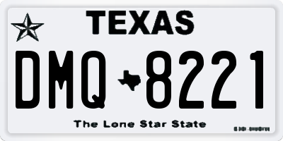 TX license plate DMQ8221