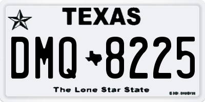 TX license plate DMQ8225