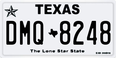 TX license plate DMQ8248