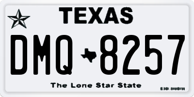 TX license plate DMQ8257