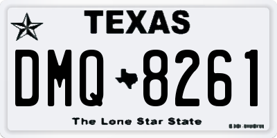 TX license plate DMQ8261