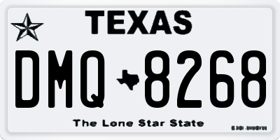 TX license plate DMQ8268