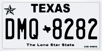 TX license plate DMQ8282