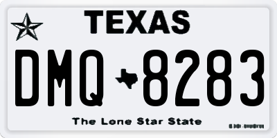 TX license plate DMQ8283