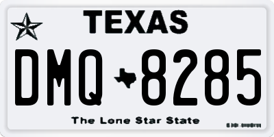 TX license plate DMQ8285