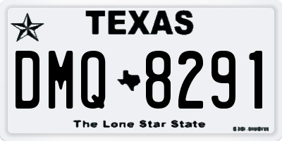 TX license plate DMQ8291