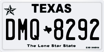 TX license plate DMQ8292