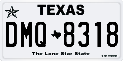 TX license plate DMQ8318