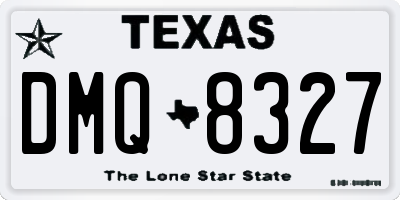 TX license plate DMQ8327