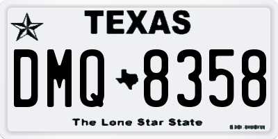 TX license plate DMQ8358
