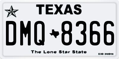 TX license plate DMQ8366