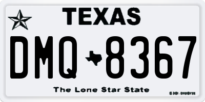 TX license plate DMQ8367