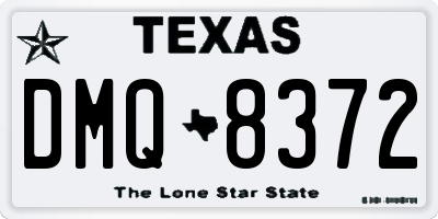 TX license plate DMQ8372