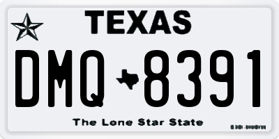 TX license plate DMQ8391