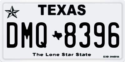 TX license plate DMQ8396
