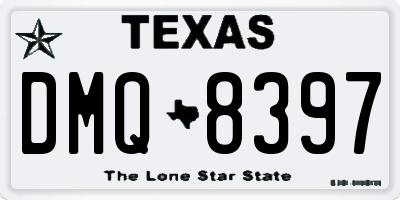 TX license plate DMQ8397