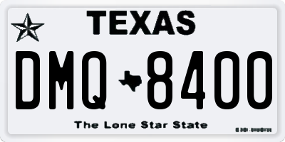 TX license plate DMQ8400