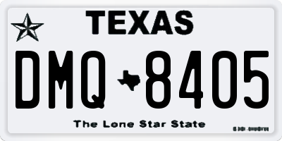 TX license plate DMQ8405