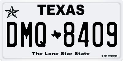 TX license plate DMQ8409