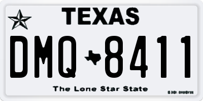 TX license plate DMQ8411