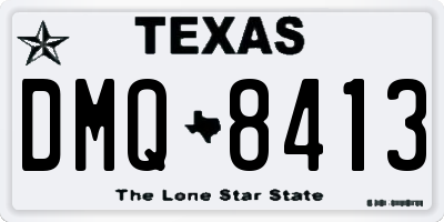 TX license plate DMQ8413
