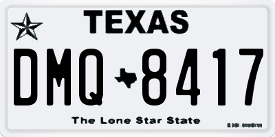 TX license plate DMQ8417