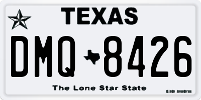 TX license plate DMQ8426