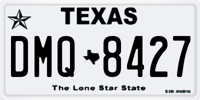 TX license plate DMQ8427