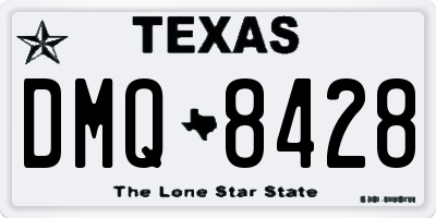 TX license plate DMQ8428