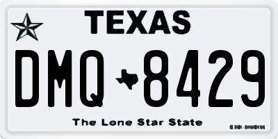 TX license plate DMQ8429