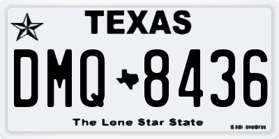 TX license plate DMQ8436
