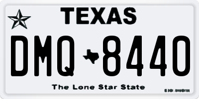 TX license plate DMQ8440