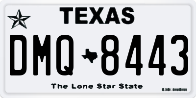 TX license plate DMQ8443