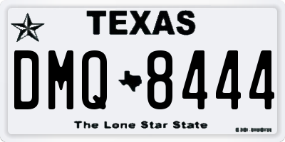 TX license plate DMQ8444