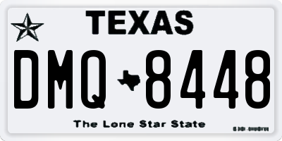 TX license plate DMQ8448