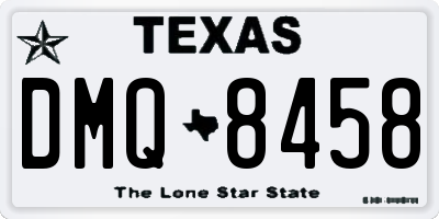 TX license plate DMQ8458