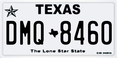 TX license plate DMQ8460
