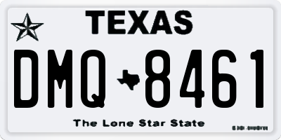 TX license plate DMQ8461